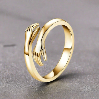 Hug Ring - Golden Color (Adjustable)